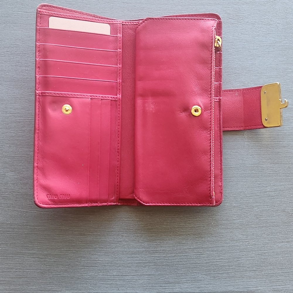 Miu Miu Pink Wallet With Box - image 2